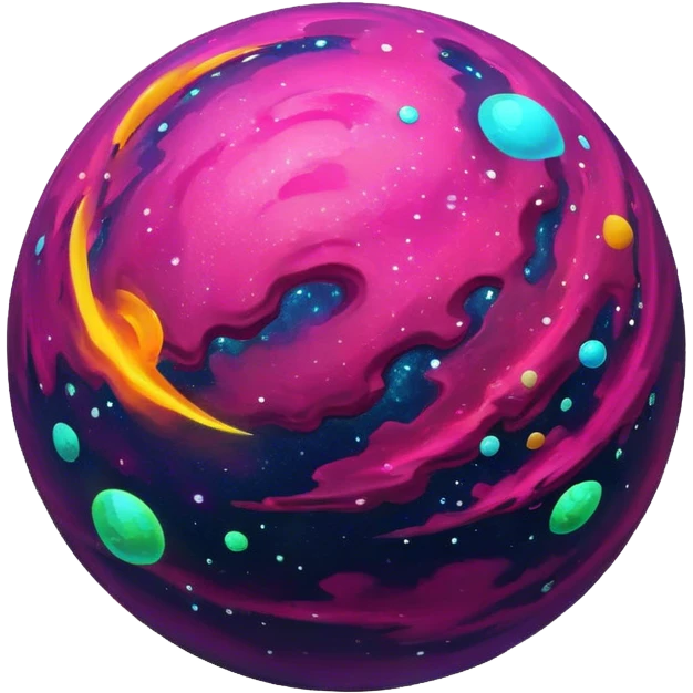 Cinematic Realistic abstract planet in space emoji
