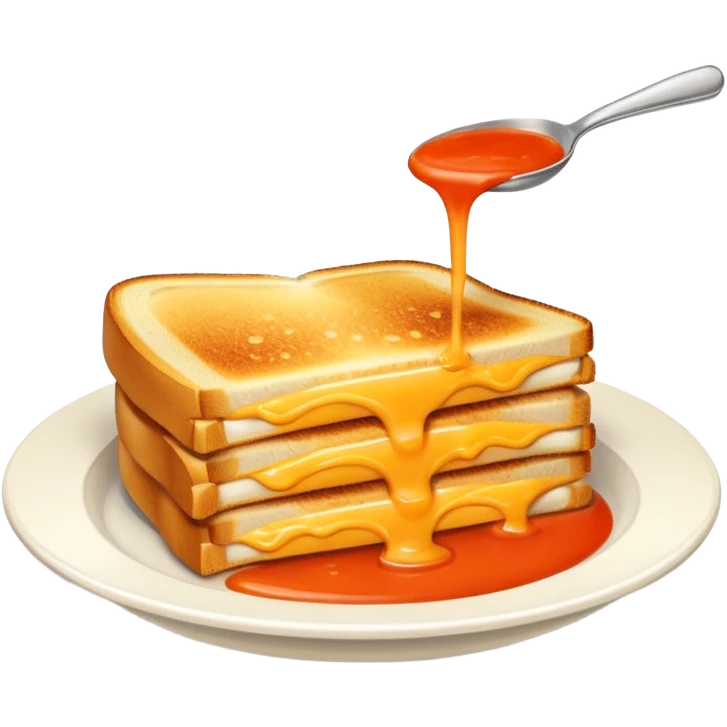 grilled cheese and tomato soup emoji