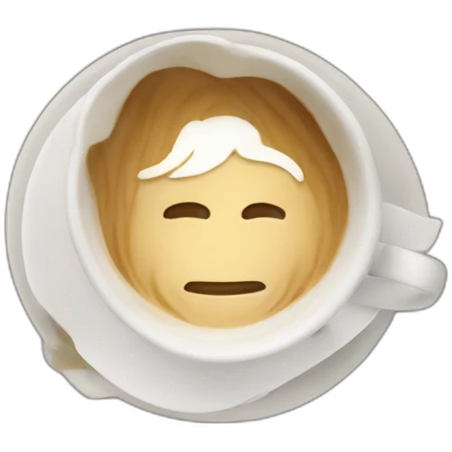 Surfer with flat white emoji