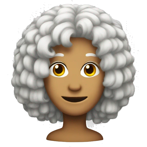 Wig on a rockstr emoji