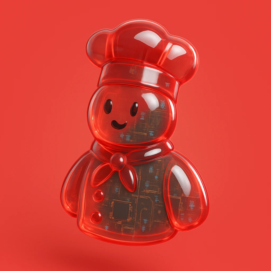 Chef red background  emoji