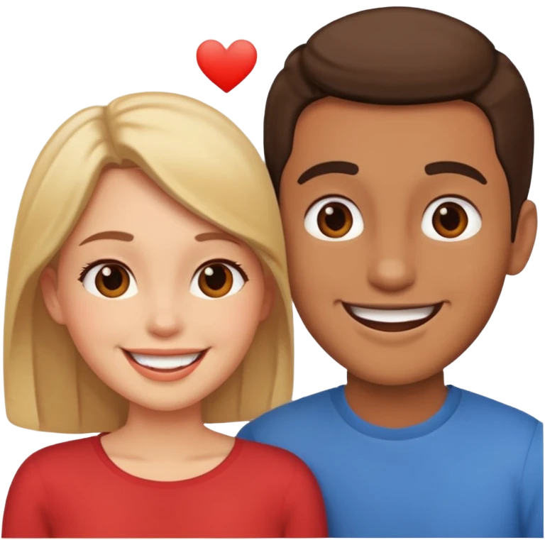 couple in love talking emoji