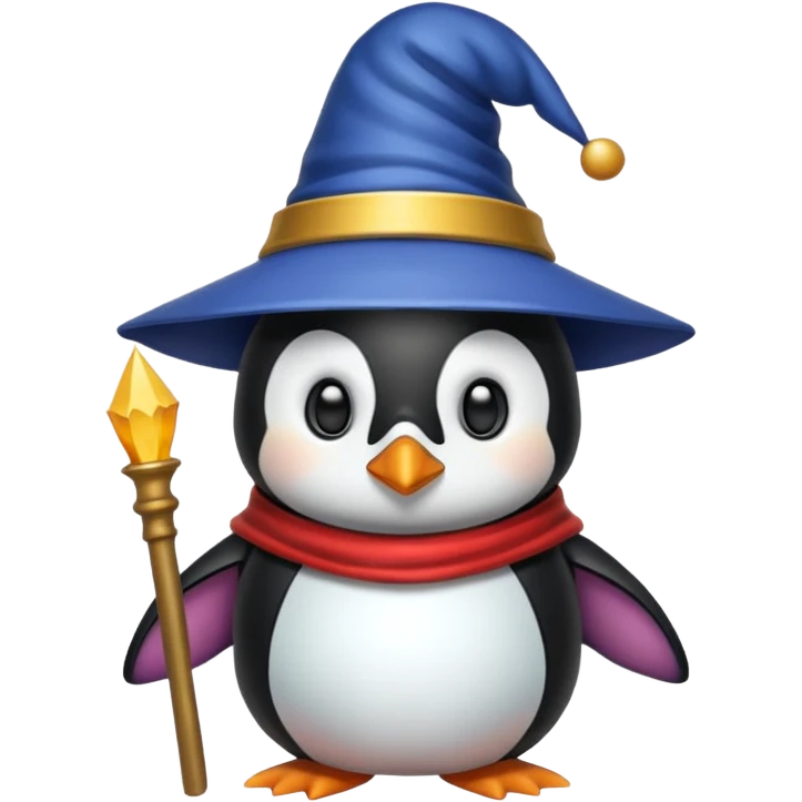 Penguin Wizard emoji
