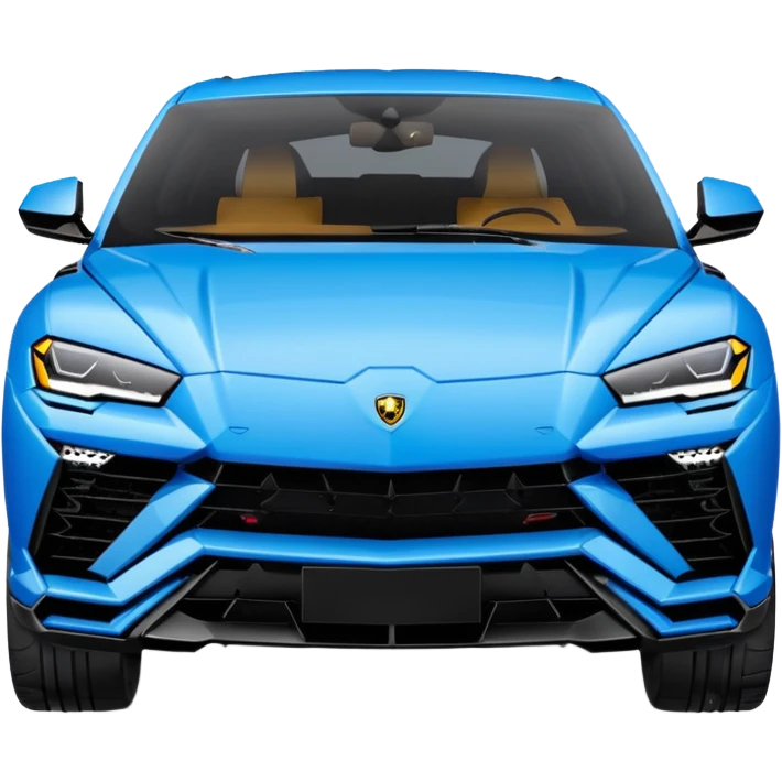 lamborghini urus de face bleu emoji