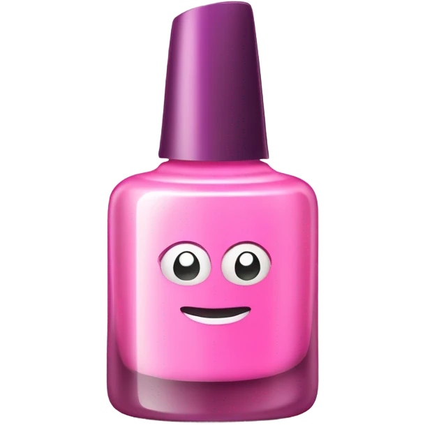 Emoji de esmalte pink  emoji