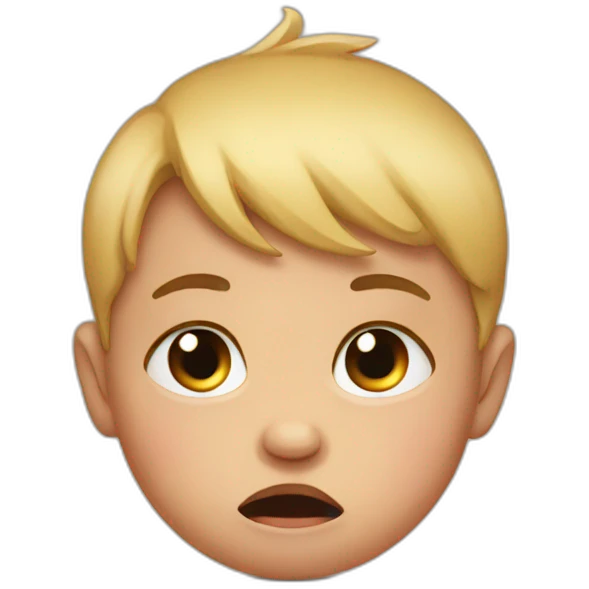 Crying baby emoji