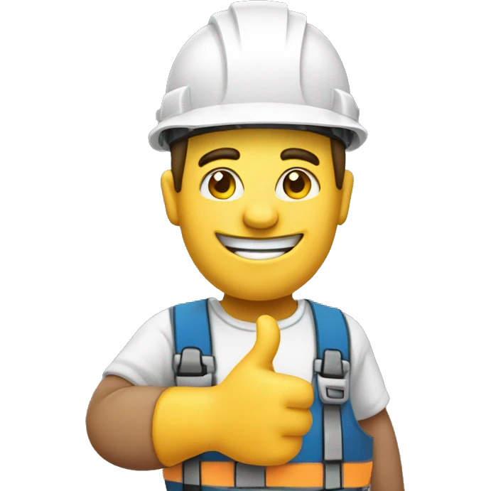 builder with thumbs up sign emoji