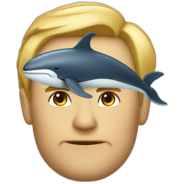 Whale as James bond emoji