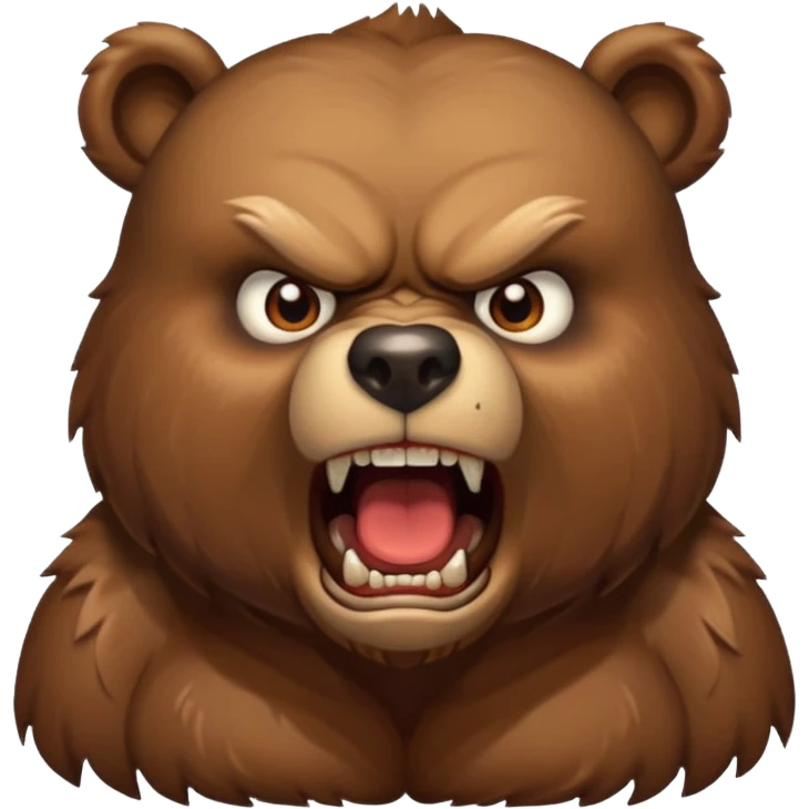 angry bear full bust emoji