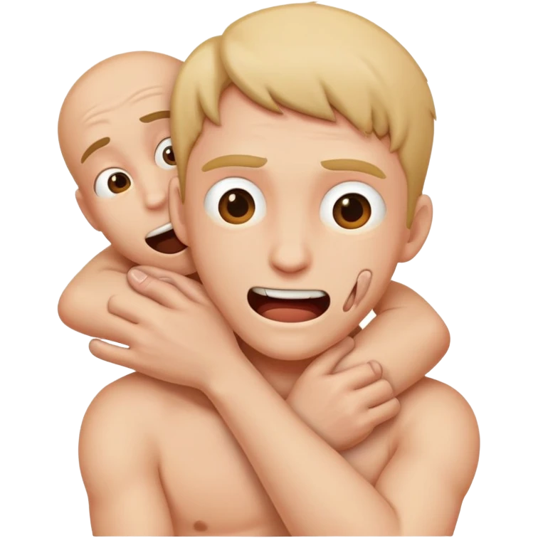 a person jokingly strangling themselves  emoji