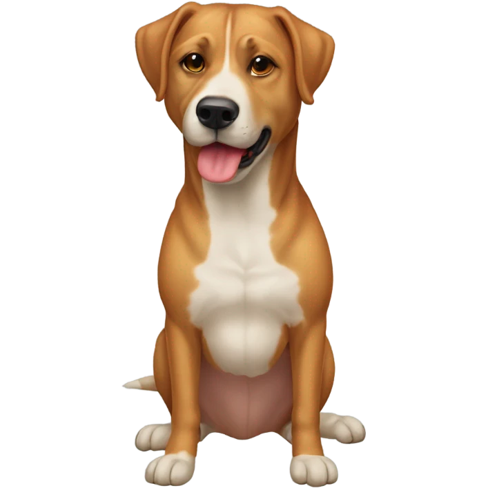 crea un cane con un osso in bocca emoji