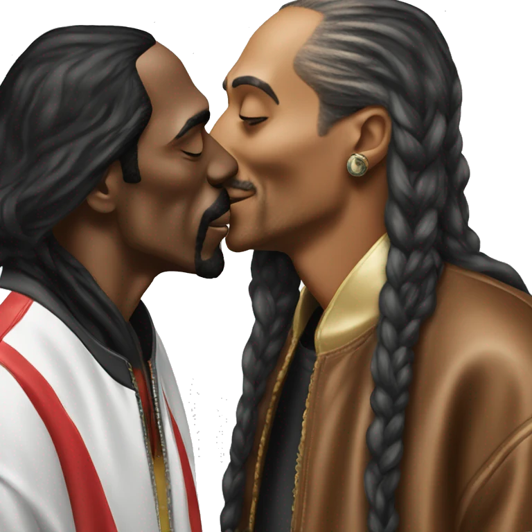 Diddy kissing snoop dog emoji