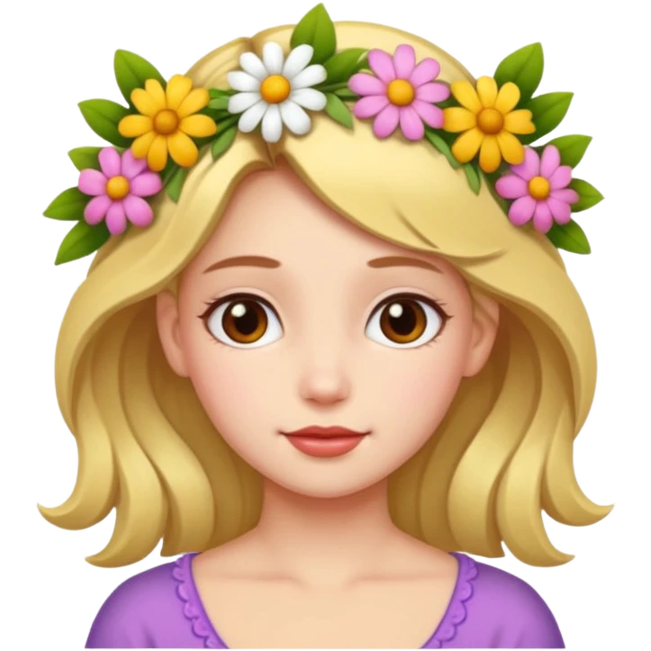 GIRL WITH FLOWERS emoji