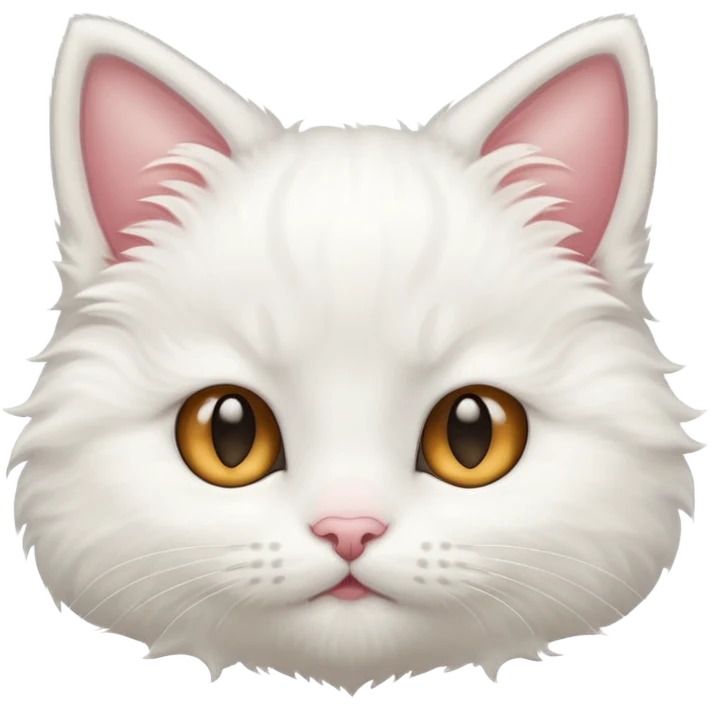 white kitten face emoji