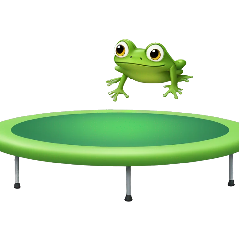 frog on a trampoline  emoji