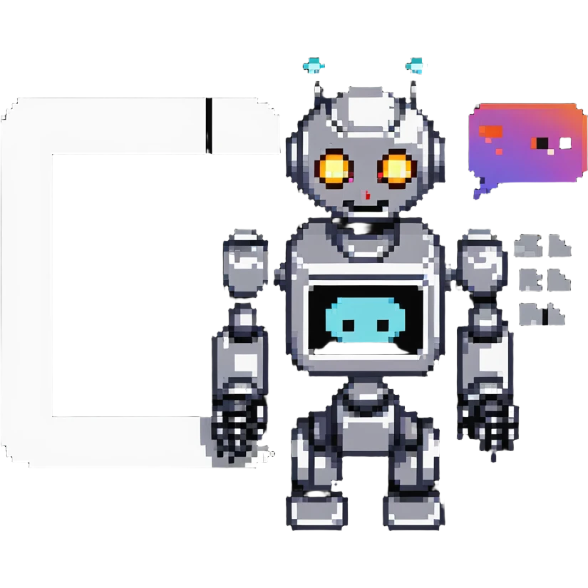 Instagram DM with robot assistant suggesting message replies emoji
