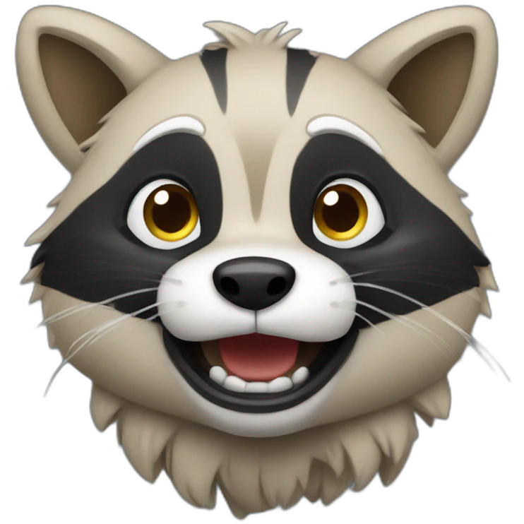 racooon celebrate emoji