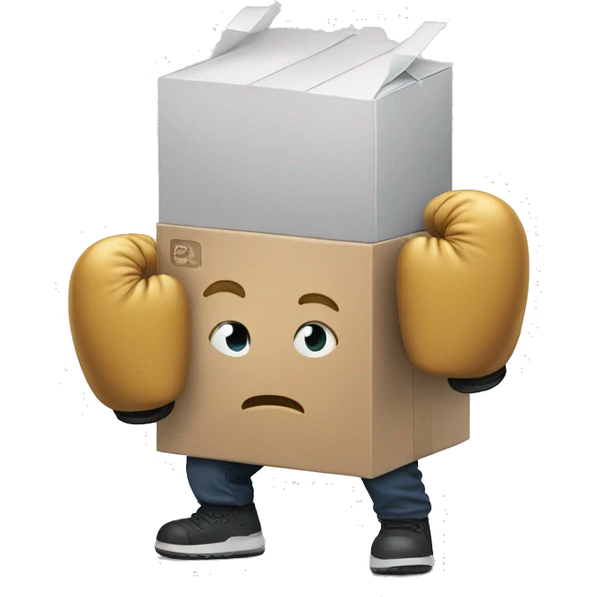 Tim cook with box gloves emoji