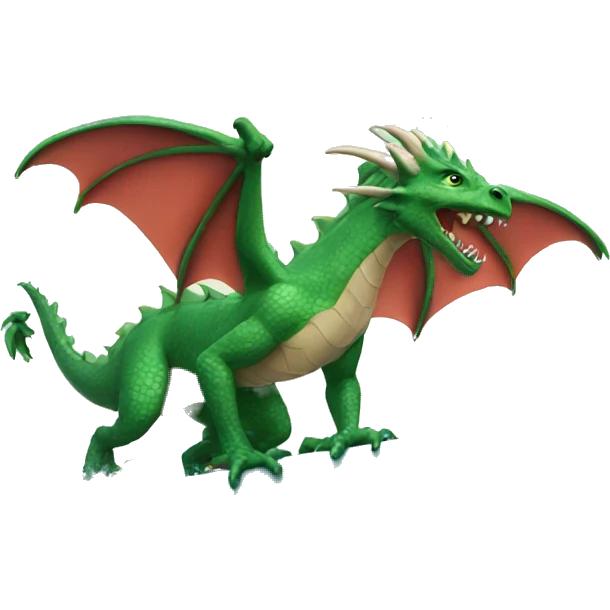 Surfing dragon emoji