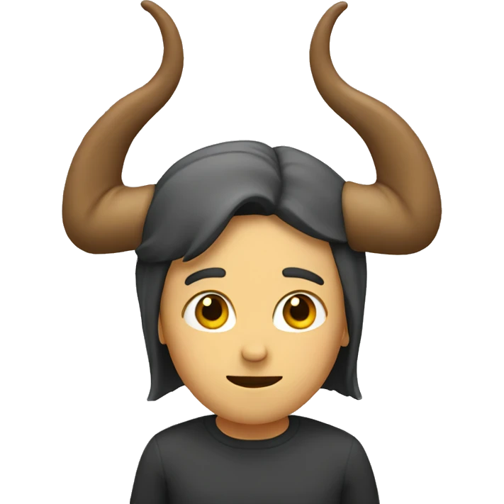 double horns emoji