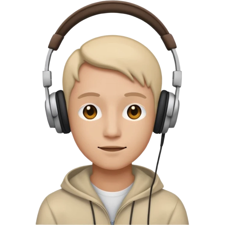 Listening to music while emoji
