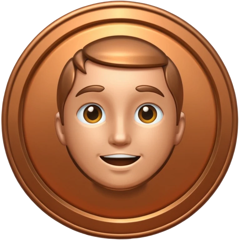 bronze medal. no face emoji