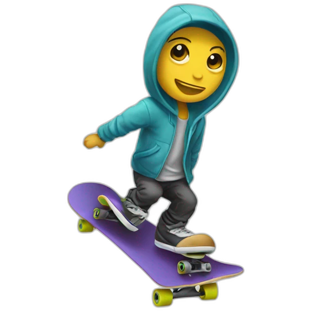 Skateboard fush emoji