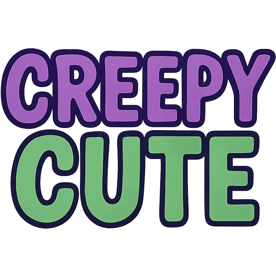 Creepy and cute text emoji