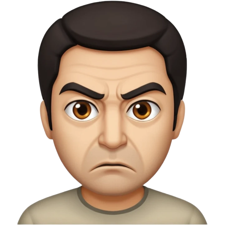 in profile, angry Iranian emoji