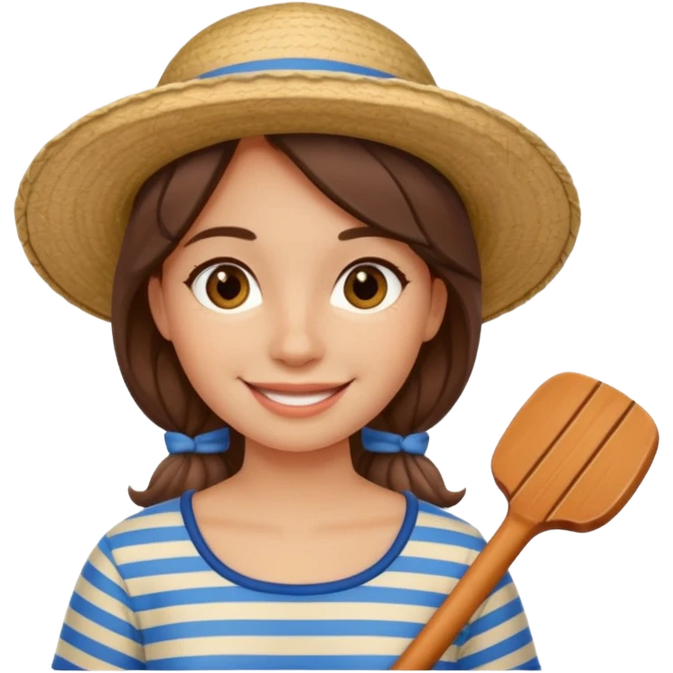 venice gondolier girl emoji
