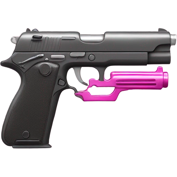 Pink gun emoji emoji
