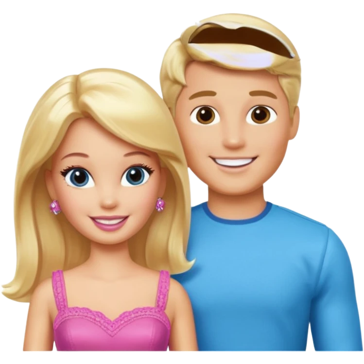 Barbie with Ken  emoji