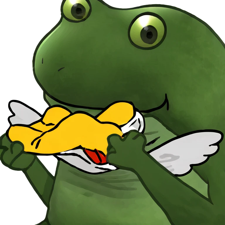 Emoji eating wings emoji