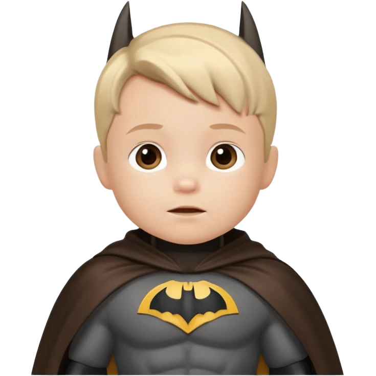 A toddler Batman in capes emoji