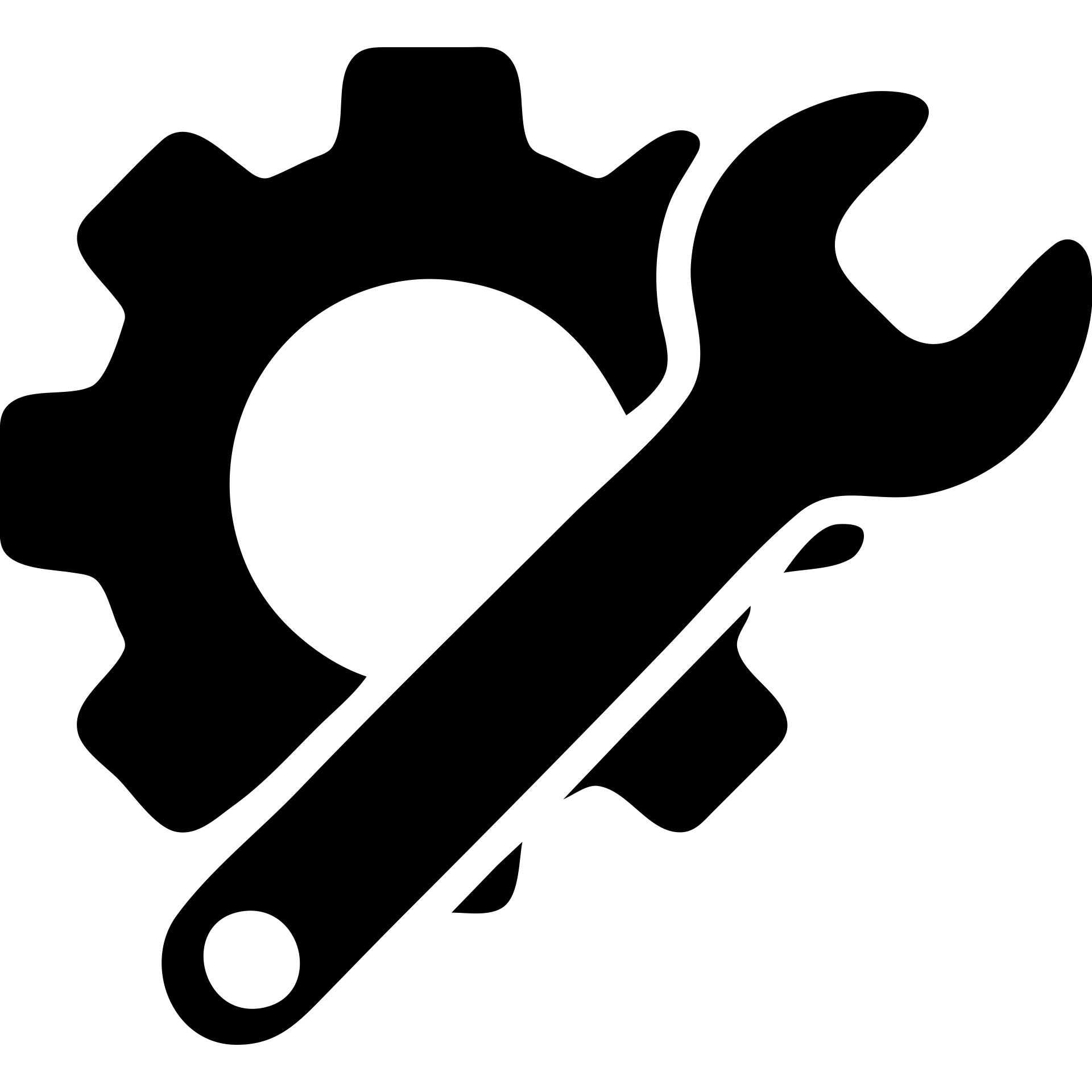 Maintenance icon with wrench and gear tools emoji