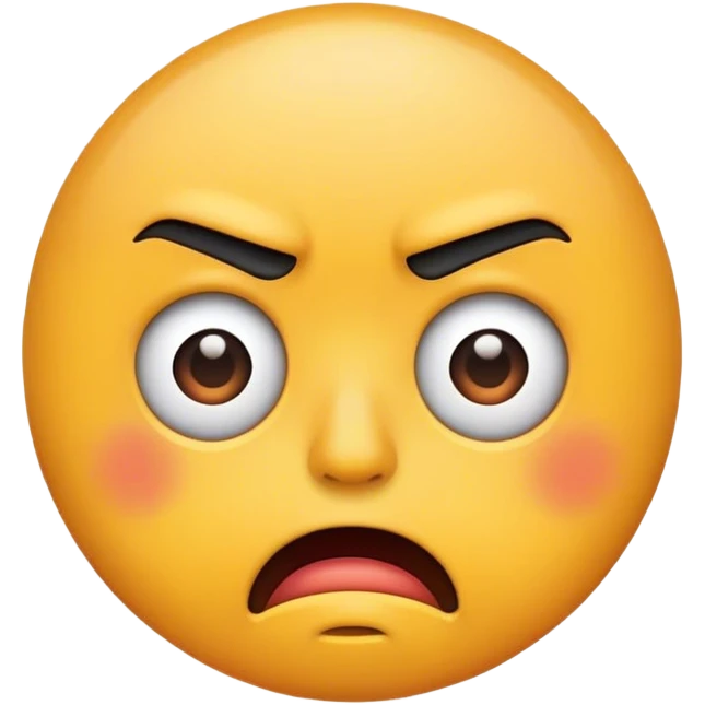 Frustrated face  emoji