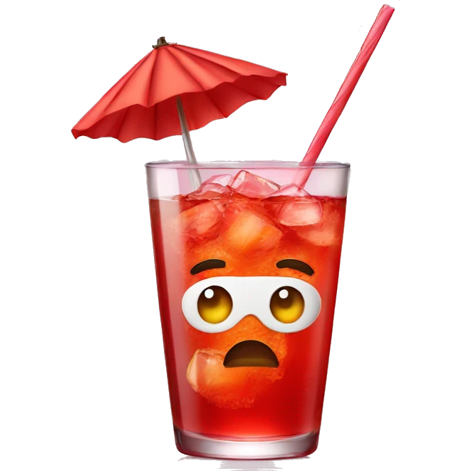 Drink with campari emoji