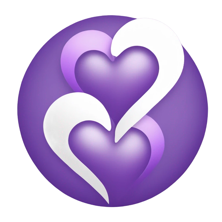 💜+🤍 emoji