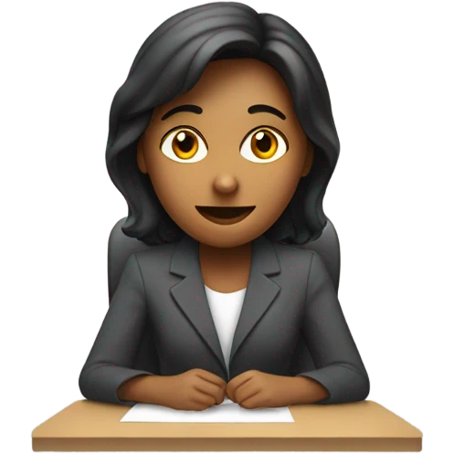 She has written three articles this week. emoji
