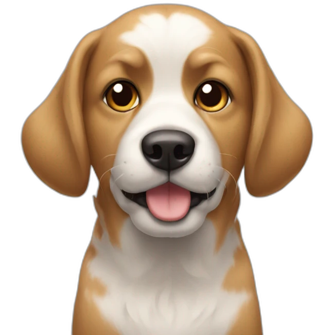 Chat sur dog emoji