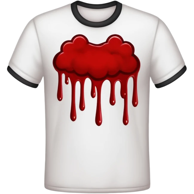 Blood stains clothes emoji