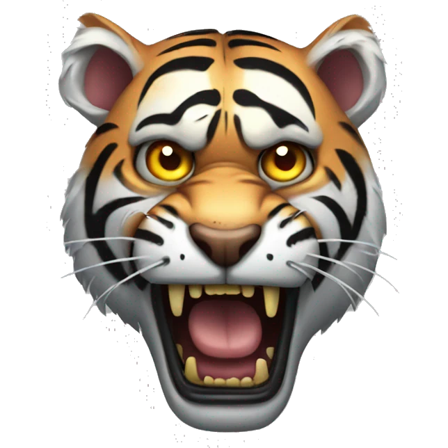 Zombie tiger emoji