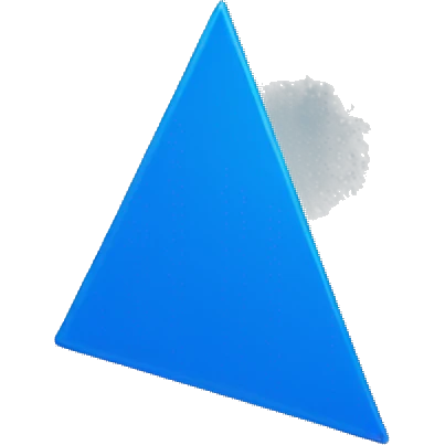 blue triangular flag emoji