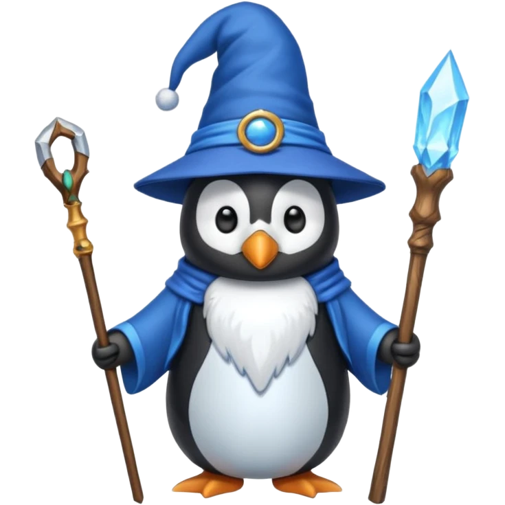 Penguin Wizard emoji