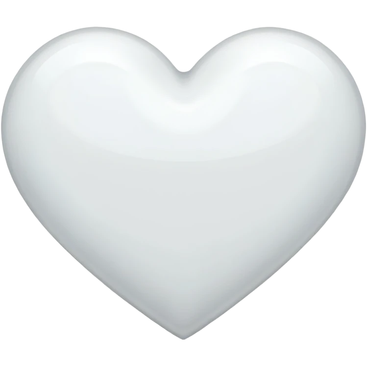 White heart emoji