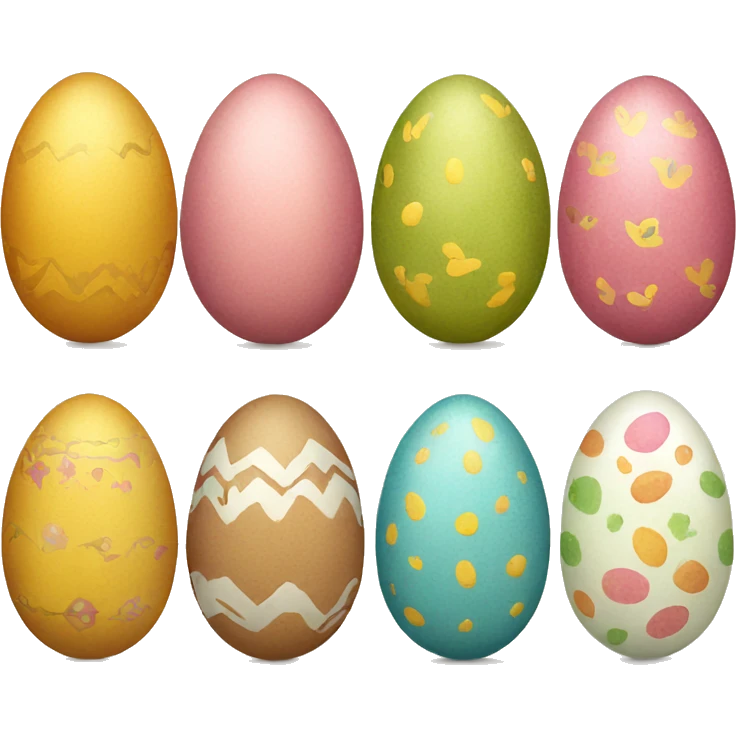 Decorated eggs emoji