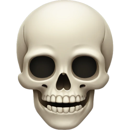 Skull surprised emoji