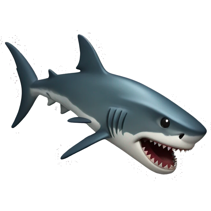 A shark devouring emoji