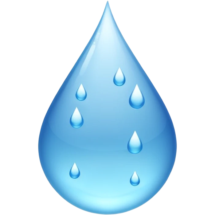 Transparent Clear Droplets (No background) emoji