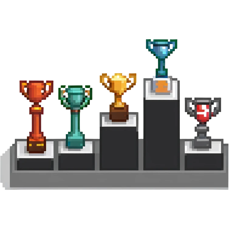 racing victory podium with three places for winners emoji